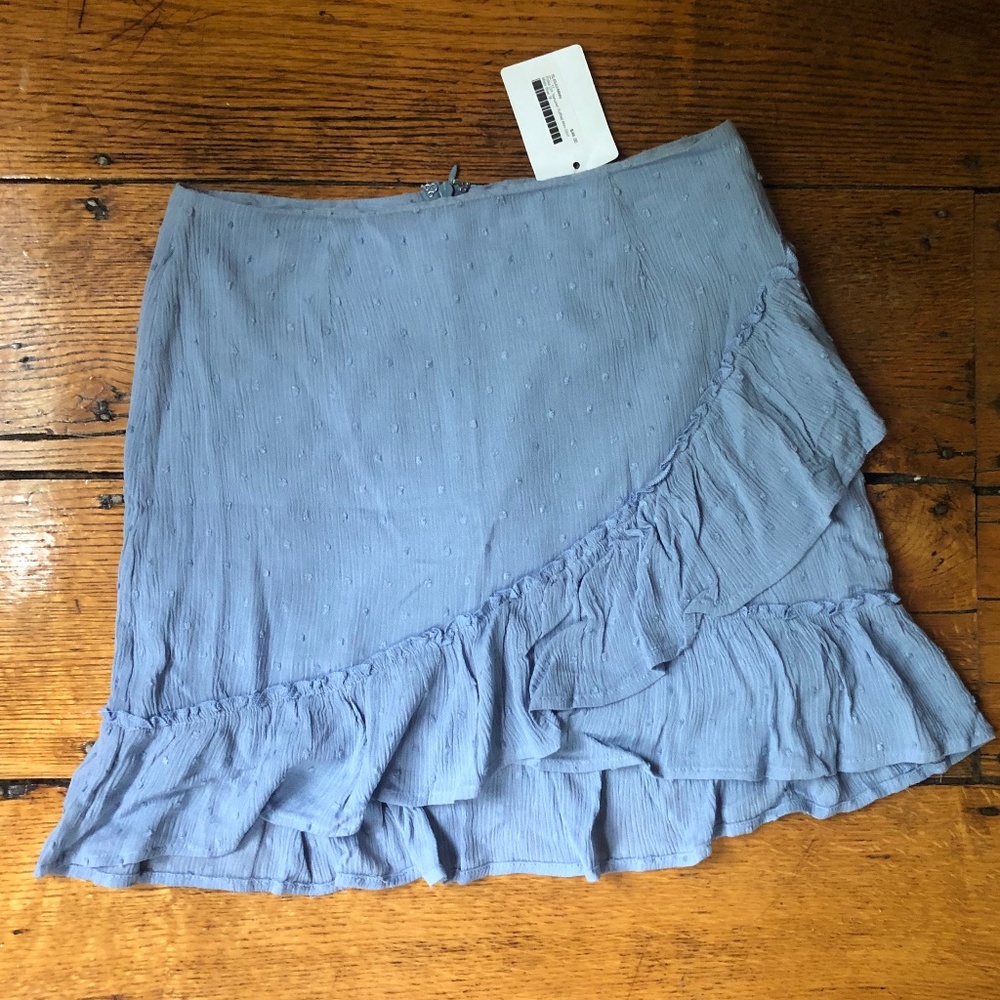 Polka Dot ruffled mini skirt NWT